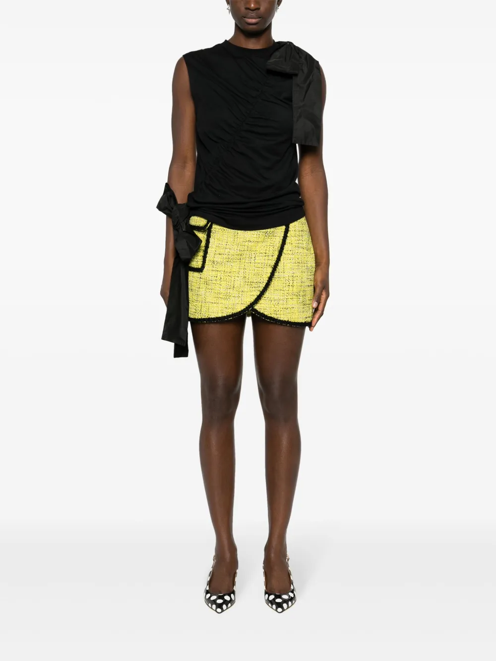 MSGM Top met strik - Zwart