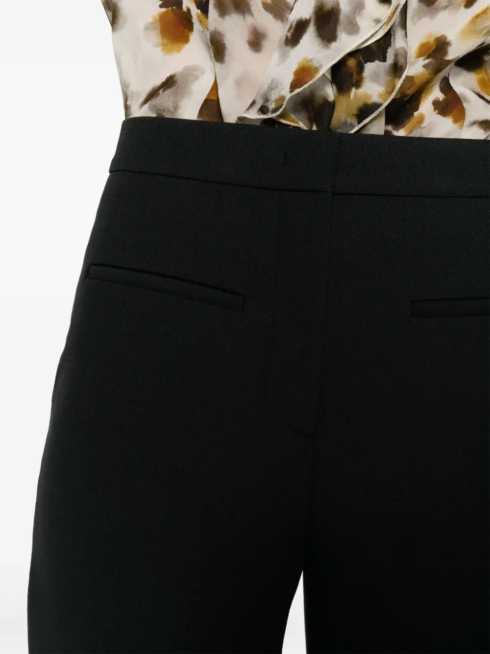 MSGM Mid waist pantalon Zwart