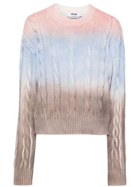 MSGM cable-knit jumper