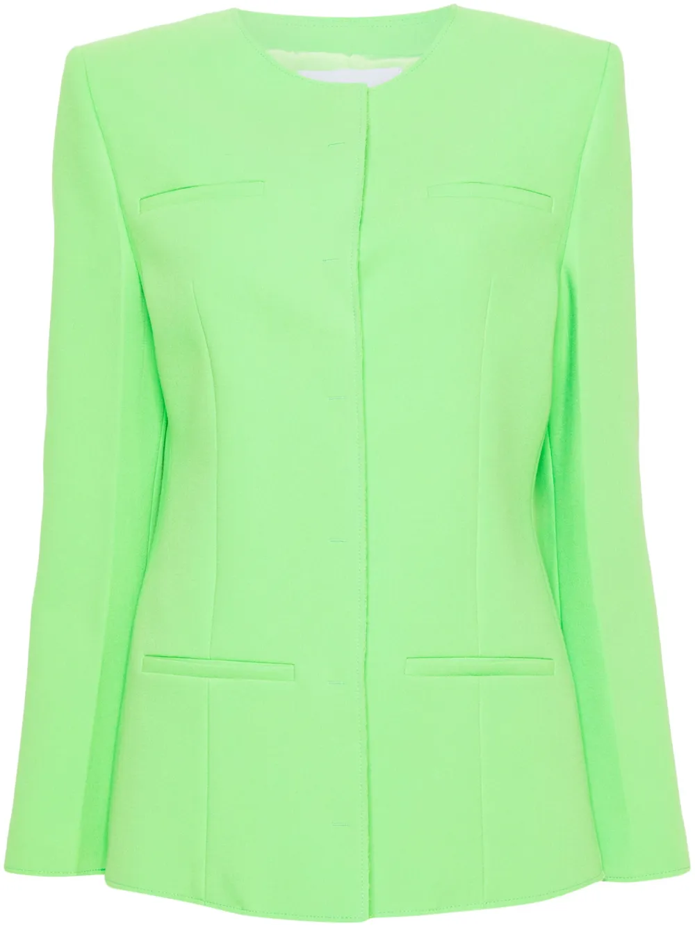MSGM Blazer met enkele rij knopen Groen