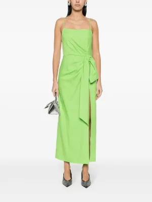 green emerald velvet dress Cropped Sienna Dress