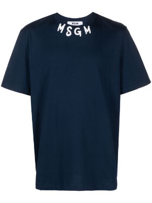 MSGM logo-print Cotton T-shirt - Farfetch