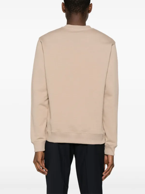 スウェット・トレーナー MSGM COTTON SWEATSHIRT WITH PENNELATO LOGO MSGM logo-print Cotton Sweatshirt | Neutrals | FARFETCH