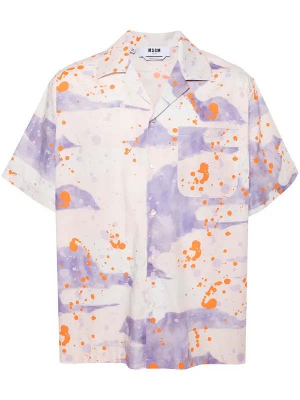 極美品【希少】MSGM シルク100% 長袖 シャツ