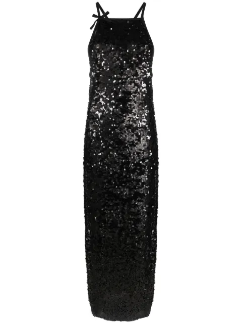 MSGM sequin-embellished tulle midi dress