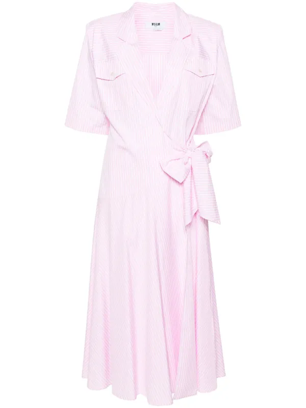 Msgm striped dress new arrivals