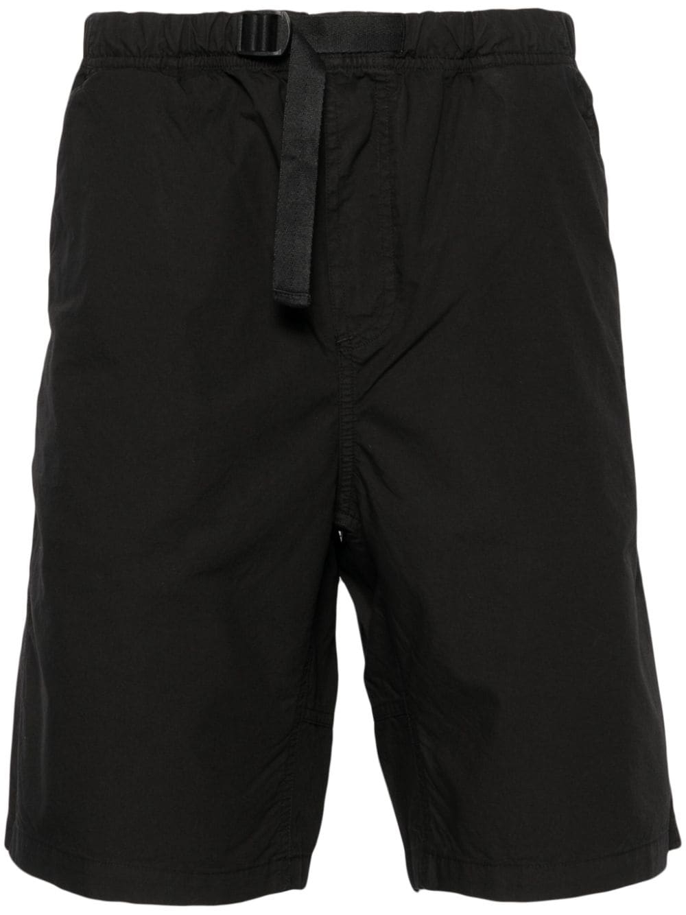 Msgm Cotton Deck Shorts In Black