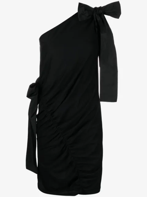 MSGM Abito monospalla con fiocco