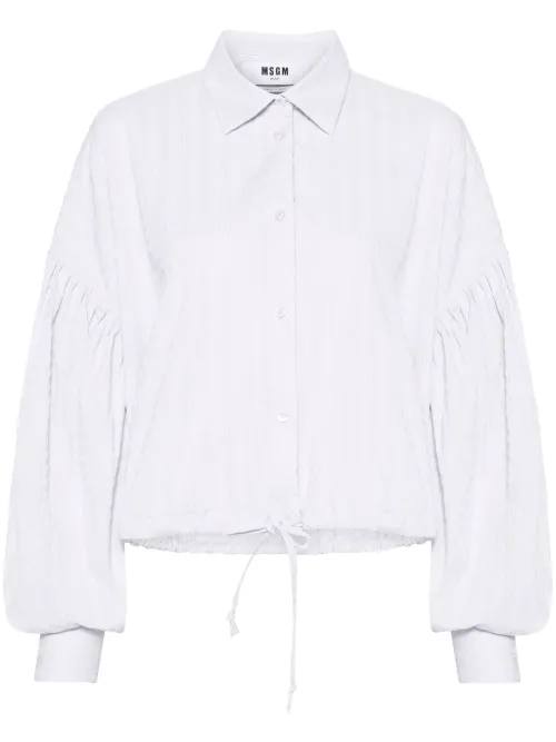 Chemise à lien de resserrage - MSGM - Modalova