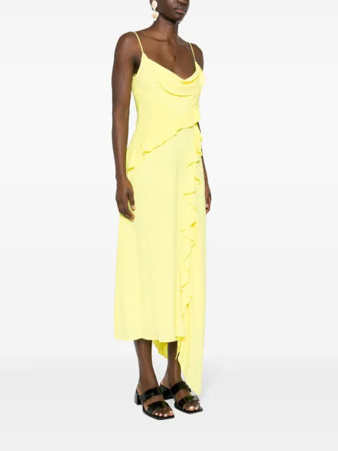 MSGM asymmetric ruffled dress 3641MDA41247106 - 2