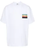 MSGM logo-embroidered cotton T-shirt - White