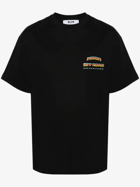 MSGM playera con logo estampado