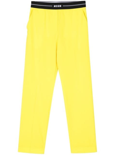 MSGM tapered virgin wool trousers