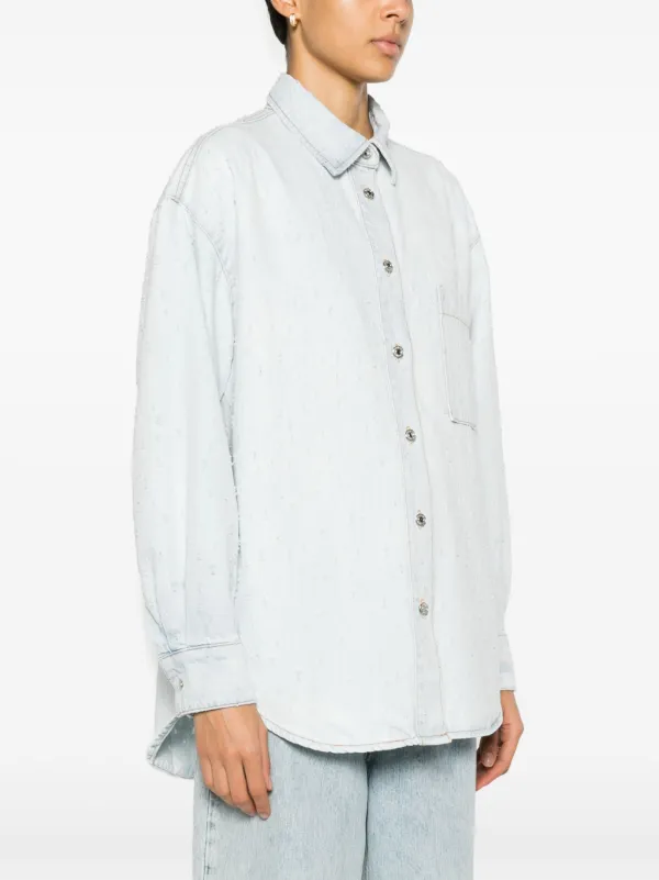 MSGM デニムシャツ | ブルー | FARFETCH JP