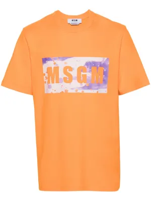 OBJECTS IV LIFE slogan-print T-shirt | Orange | FARFETCH PH