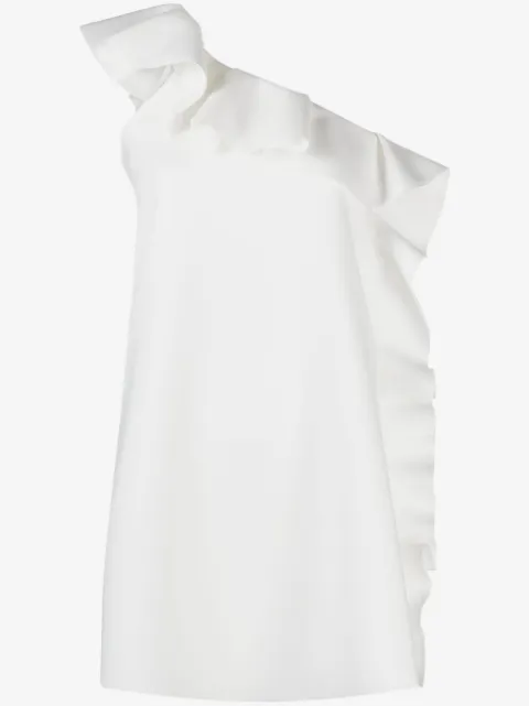 MSGM Abito corto asimmetrico con volant