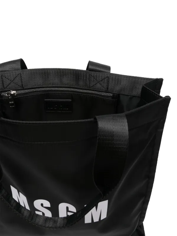 楽天市場】MSGM エムエスジーエム Nylon Logo Tote Bag ロゴ
