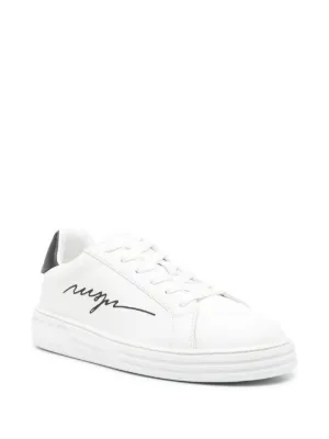 スニーカー MSGM Men Sneakers White 3540MS172823 02 ホワイト（白）系 MSGM(エムエスジイエム) スニーカー(メンズ