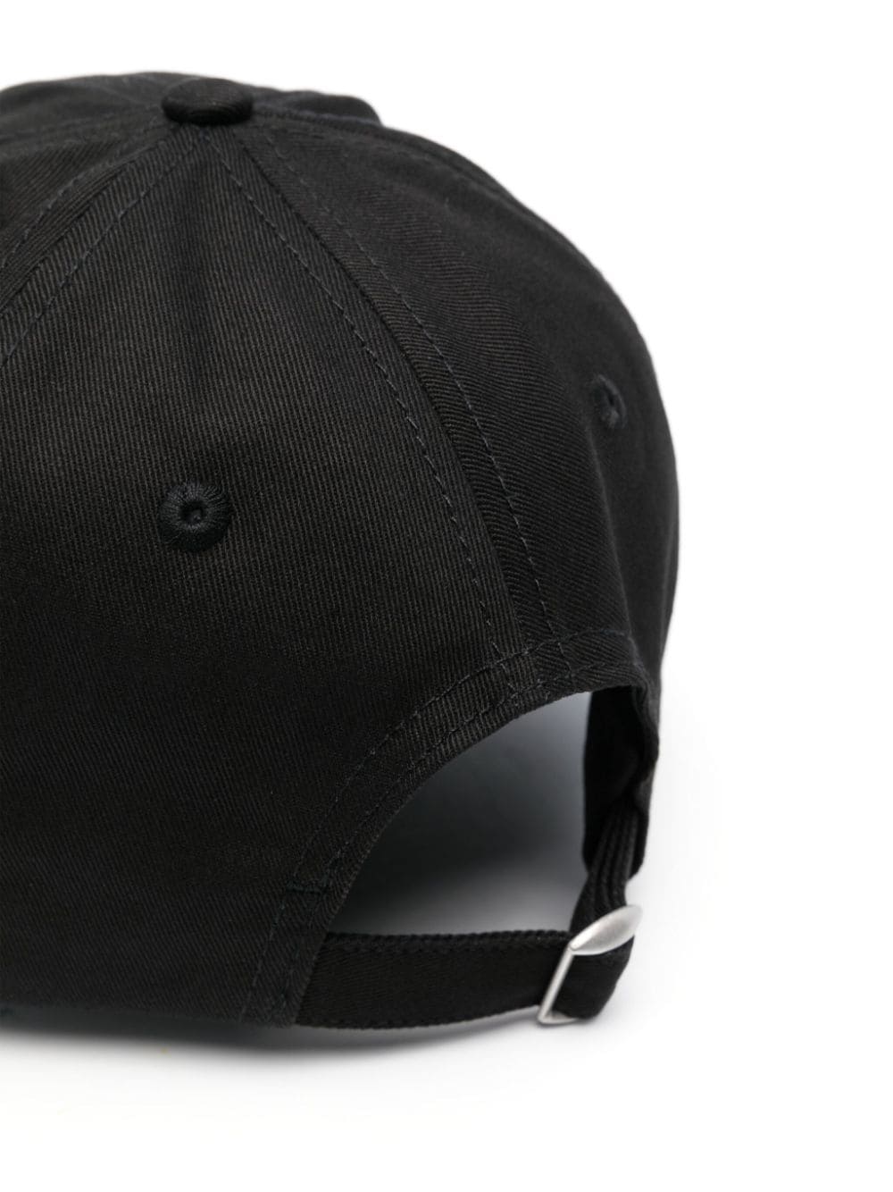 Shop Msgm Logo-embroidered Baseball Cap In Black