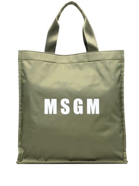 MSGM logo-print tote bag
