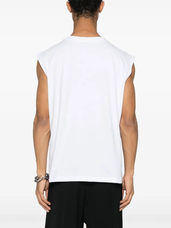 MSGM logo-print Cotton Vest - Farfetch