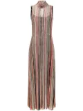 Missoni sequin-embellished striped dress - Black