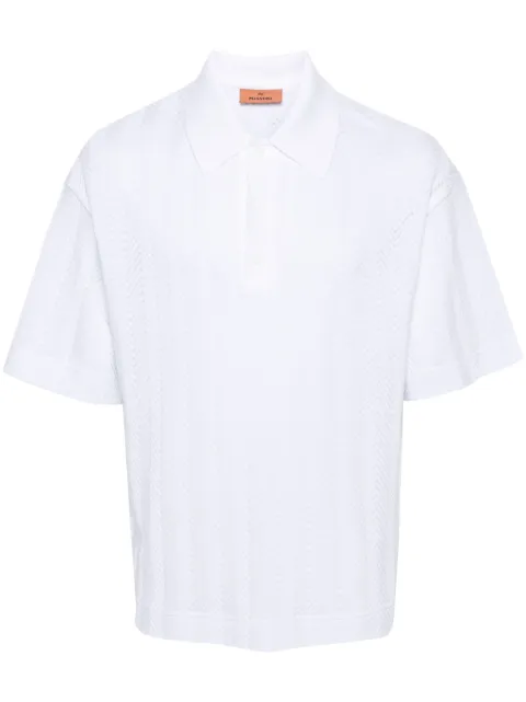 Missoni zigzag-woven polo shirt