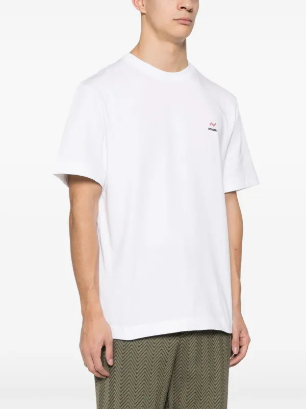Missoni embroidered-logo T-shirt | White | FARFETCH