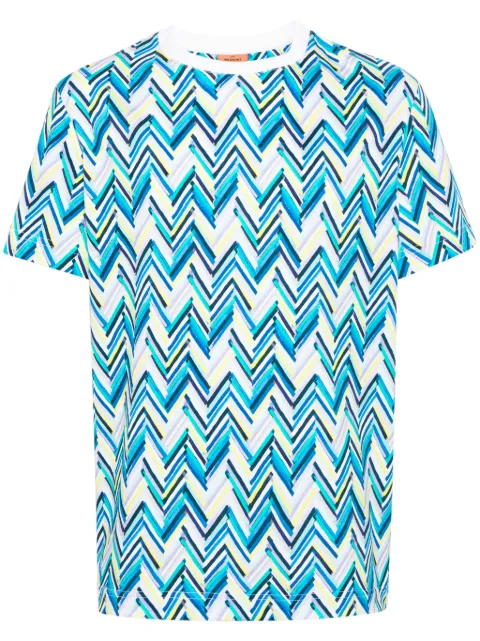 Missoni chevron-print cotton T-shirt