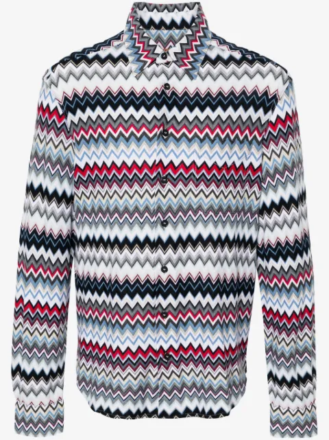 Missoni chevron-knit cotton shirt