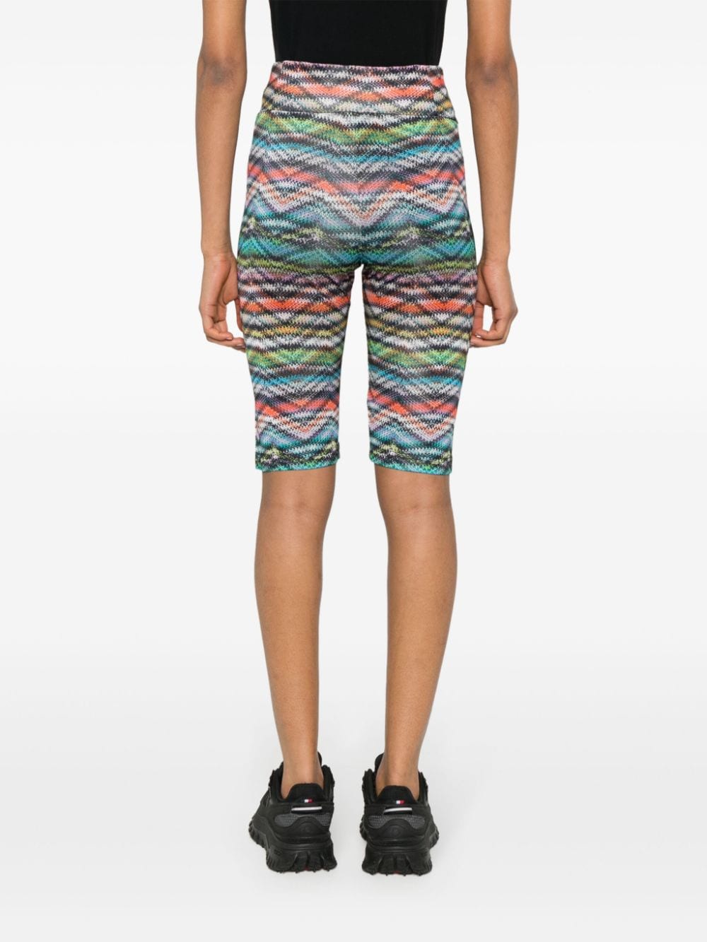 Shop Missoni Zigzag-woven-print Shorts In 蓝色