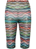 Missoni zigzag-woven-print shorts - Blue