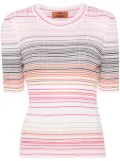 Missoni stripe-pattern knitted jumper - Pink