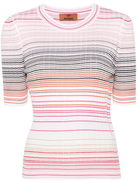 Missoni stripe-pattern knitted jumper