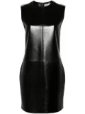Saint Laurent sleeveless leather minidress - Black