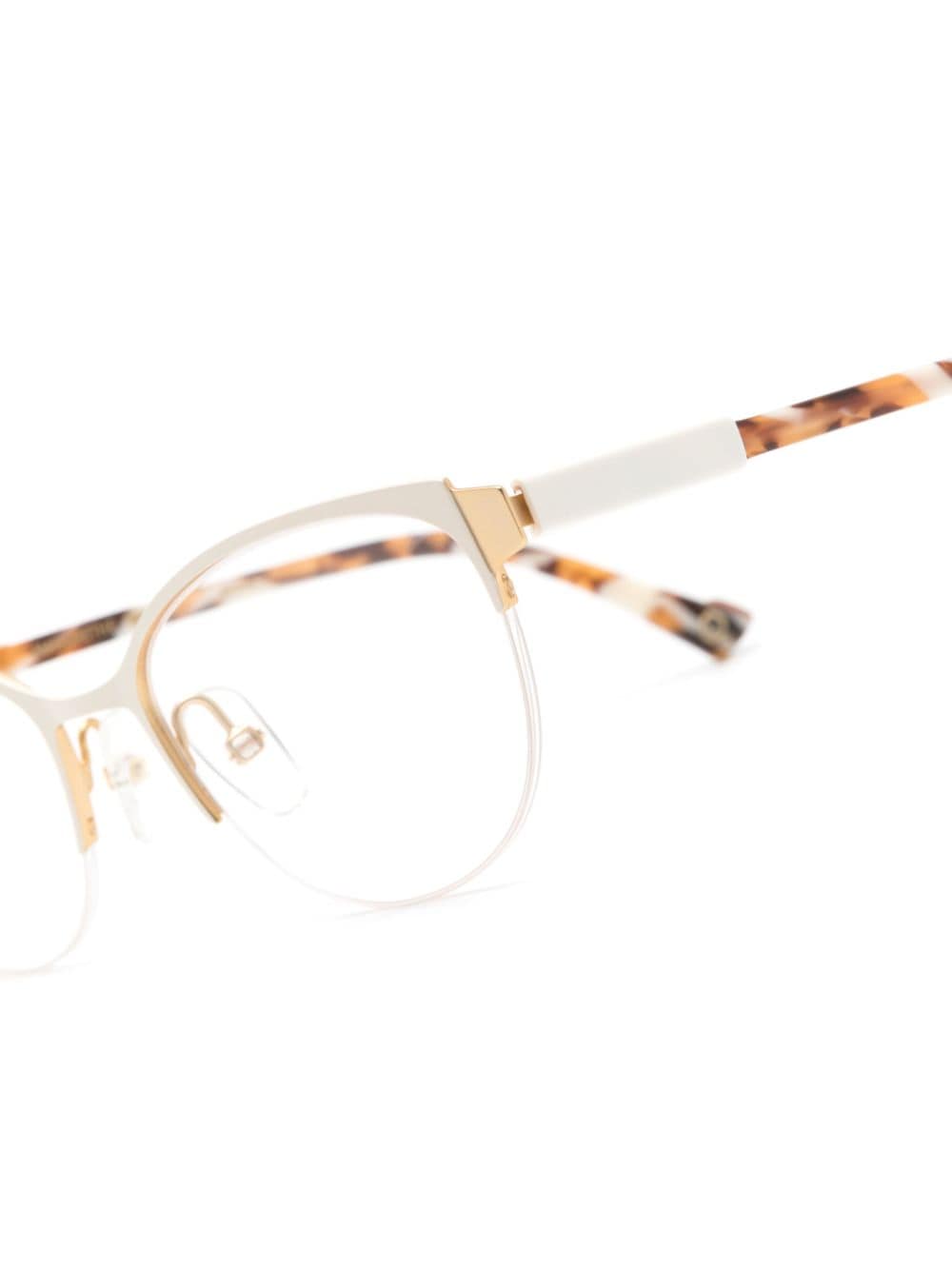 Shop Etnia Barcelona Margrethe Cat-eye Frame Glasses In White