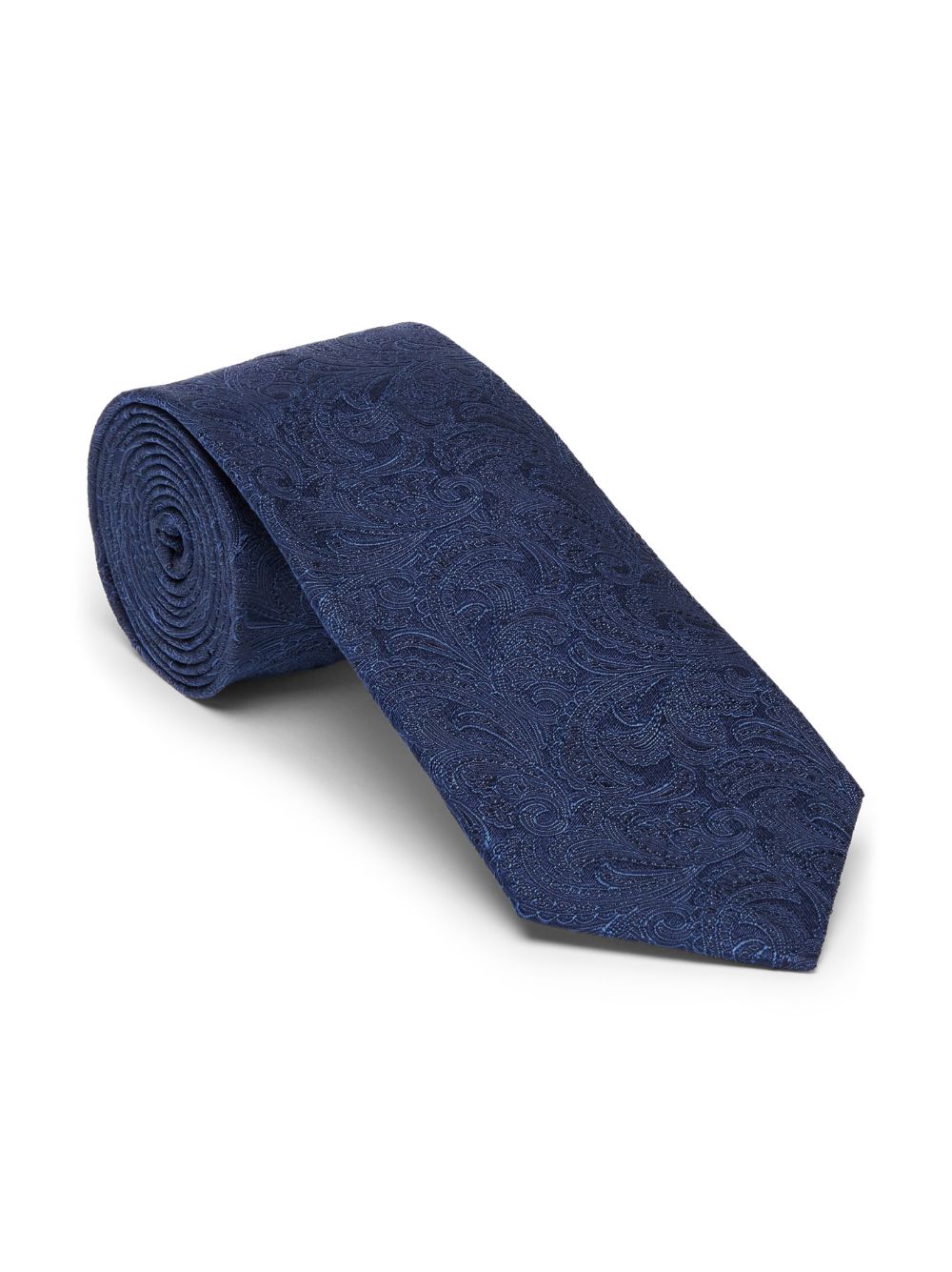 Shop Brunello Cucinelli Patterned-jacquard Silk Tie In Blue