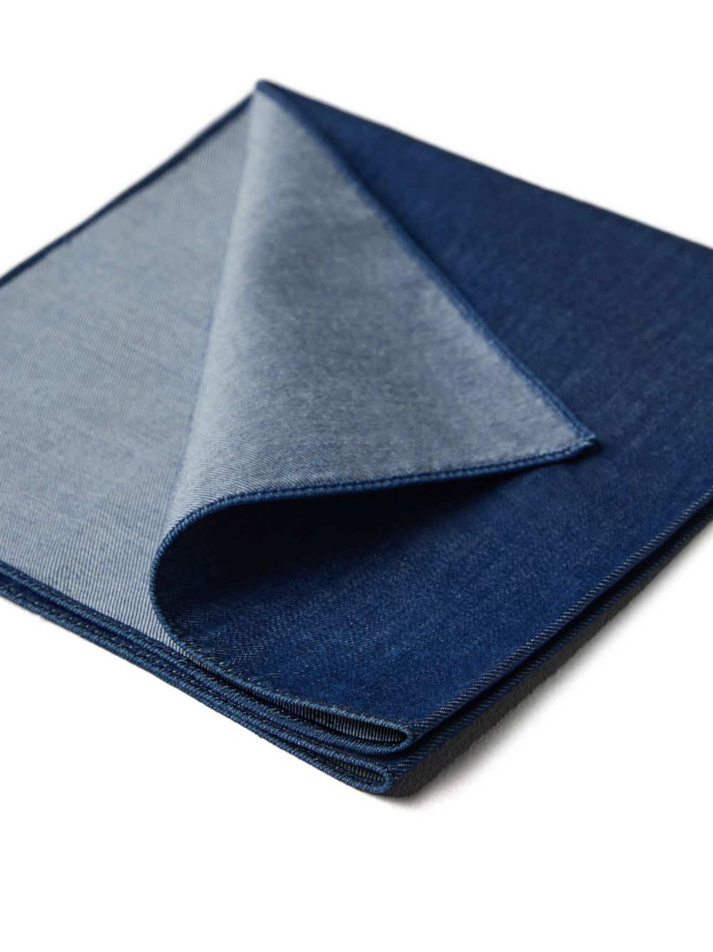 How to save on Brunello Cucinelli denim cotton pocket square Men