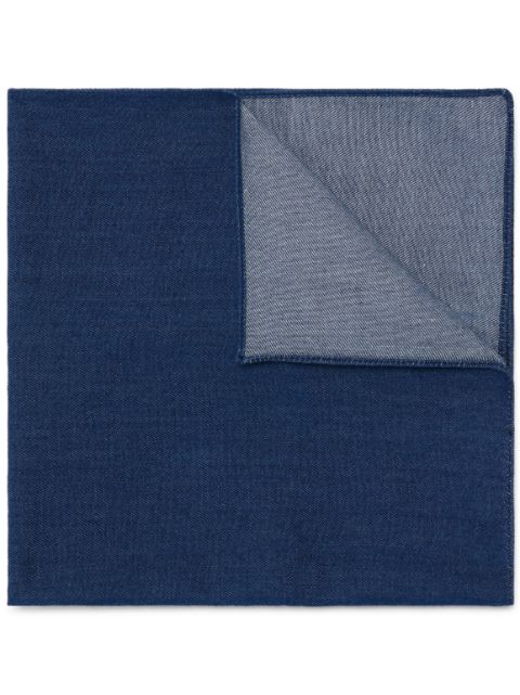 Brunello Cucinelli denim cotton pocket square Men