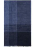 Brunello Cucinelli check-pattern silk-blend scarf - Blue