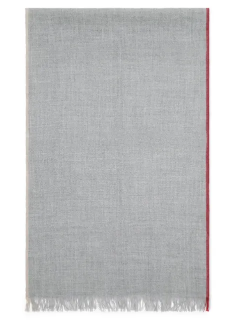 Brunello Cucinelli fringed cashmere-silk scarf