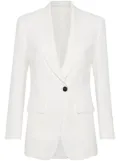 Brunello Cucinelli peak-lapels single-breasted blazer - White