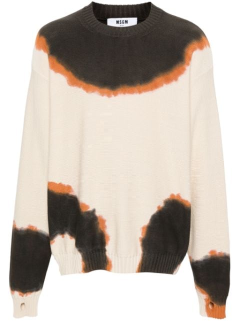 MSGM abstract-print knitted jumper