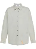 MSGM distressed-finish denim shirt - Blue