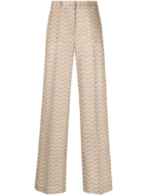 Missoni Broek met zigzag patroon