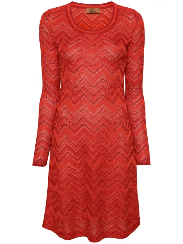 zig zag woven short dress