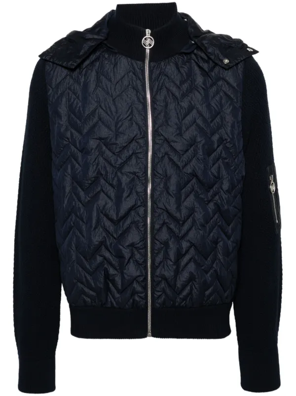 Missoni Padded Hooded Jacket Blue FARFETCH KW