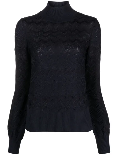 Missoni chevron wool-blend jumper