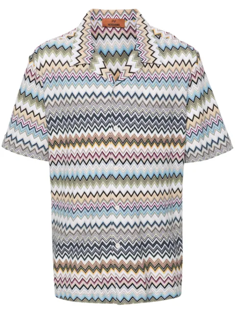 Missoni chevron-knit cotton shirt