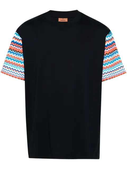 Missoni playera con mangas en zigzag